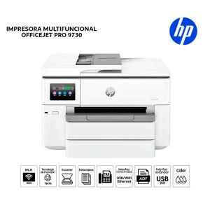 Impresora Multifuncional HP OfficeJet Pro 9730 Formato Ancho A3 Wi-Fi