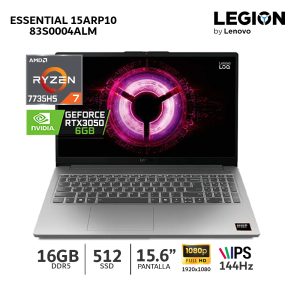 LAPTOP LENOVO LOQ 15ARP10E RYZEN 7-7735HS 16GB DDR5 512GB SSD 6GB RTX4050 15.6 FHD IPS 144HZ- 83S0004ALM