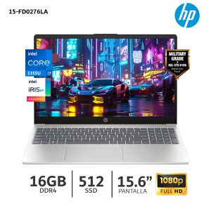 Laptop HP 15-fd0276la Core i7-1355U  16Gb Ram  512Gb SSD  15.6” FHD - B9TZ2LA
