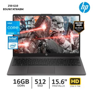 Laptop HP 250 G10 Core i5-1334U / 16Gb Ram / 512Gb SSD / 15.6” HD – B5UW7AT#ABM