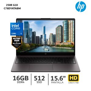 Laptop HP 250R G10 Core 5-120U  16Gb Ram  512Gb SSD  15.6” HD  C78DYAT