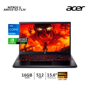 Laptop Acer Nitro5 V ANV15-52-71JV Ci7-13620h 16Gb Ram,512Gb SSD,15.6" FHD RTX 5050 6Gb-NHQZ7AL001