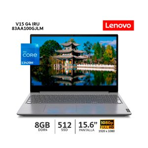 Laptop Lenovo V15 G4 IRU Intel Core i5 13420H, 8Gb Ram, 512Gb SSD, 15.6 FHD, 83A100GJLM