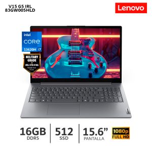Laptop Lenovo V15 G5 IRL Ci7-13620H 16Gb Ram 512Gb SSD 15.6” FHD-83GW005HLD