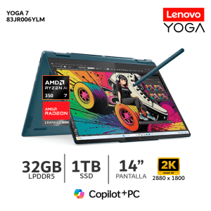 Laptop Lenovo Yoga 7 2-En-1 14AKP10 Ryzen AI 7 350 / Ram 32Gb / Ssd 1TB // Pantalla 14" -  83JR006YLM