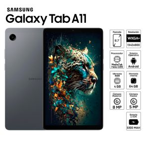 Tablet Samsung Galaxy Tab A11 de 8.7 SM-X133 4GB / 64GB Wi-Fi Gray - SM-X133NZAAPEO